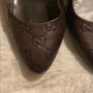 Stunning GUCCI brown leather pumps 👠 size 39